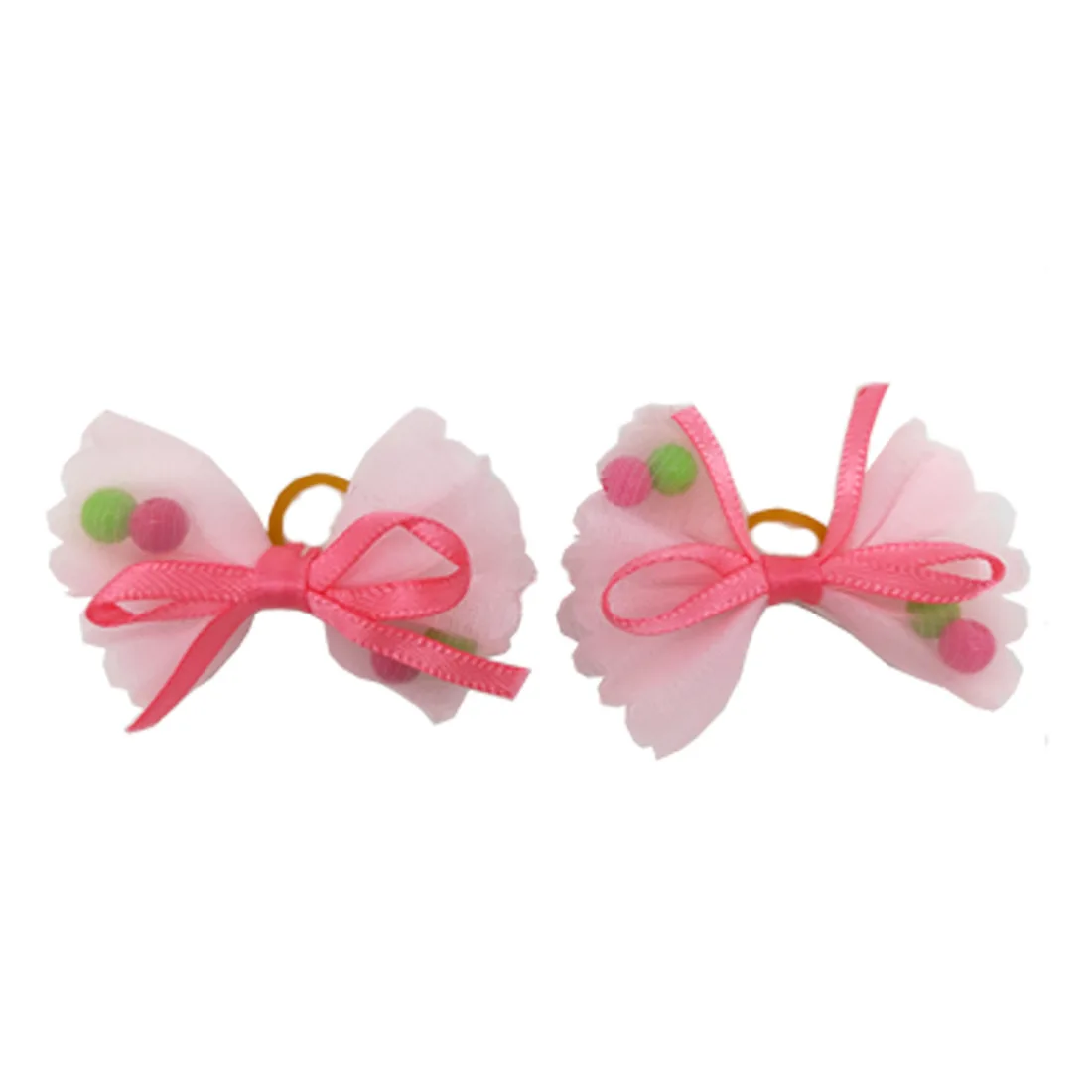 10/20/50pcs Cute Pet Dog Bows Ball Hair Accessories Grooming Puppy Hair Accessories With Rubber Bands Pet Headwear For Dogs