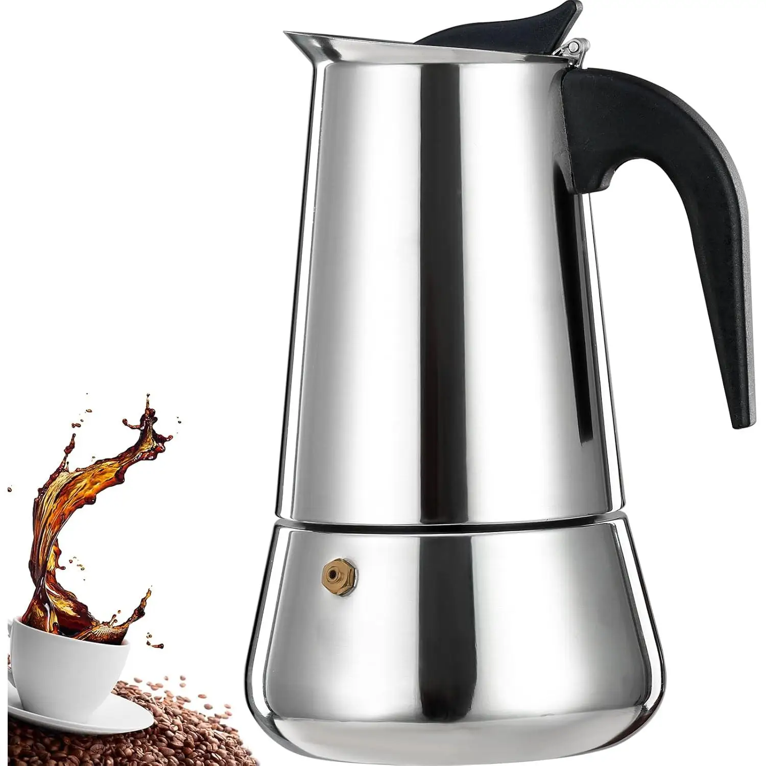 Stovetop Espresso Maker Stainless Steel Moka Pot Stove Top Percolator Italian Coffee Makers Capable Mocha  Cafe Classic  Cooker