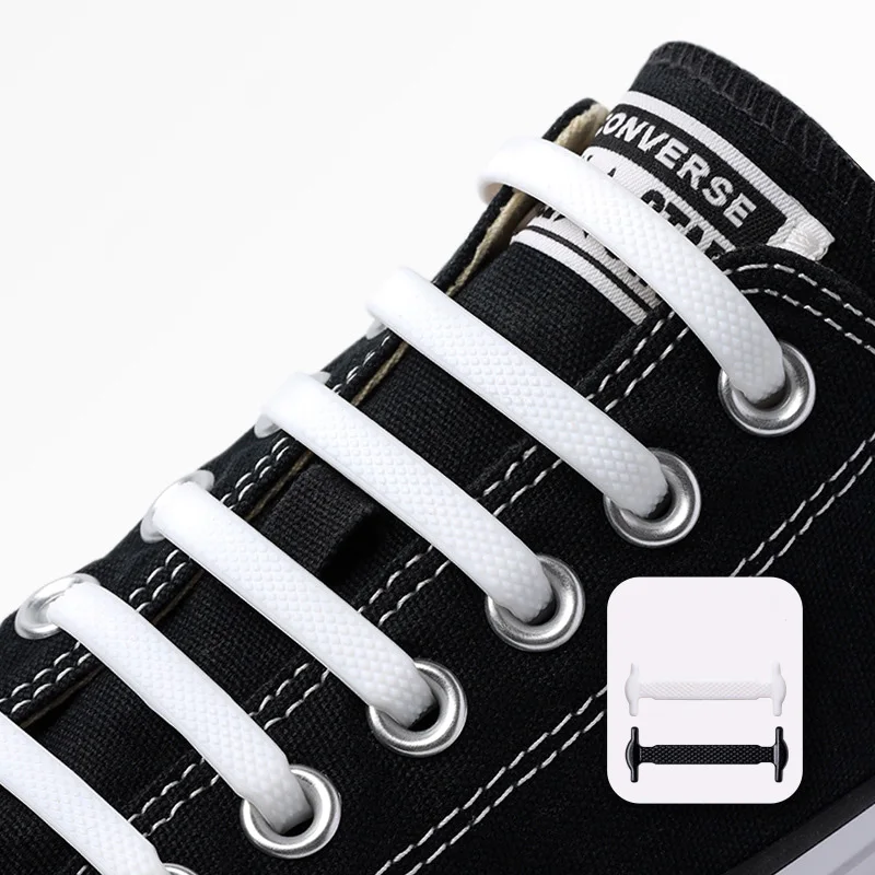 16Pcs/Set No Tie Shoelaces for Kids and Adults 13 Colors Elastic Silicone Shoe Laces Lazy Athletic Shoes Lace All Sneakers Fit
