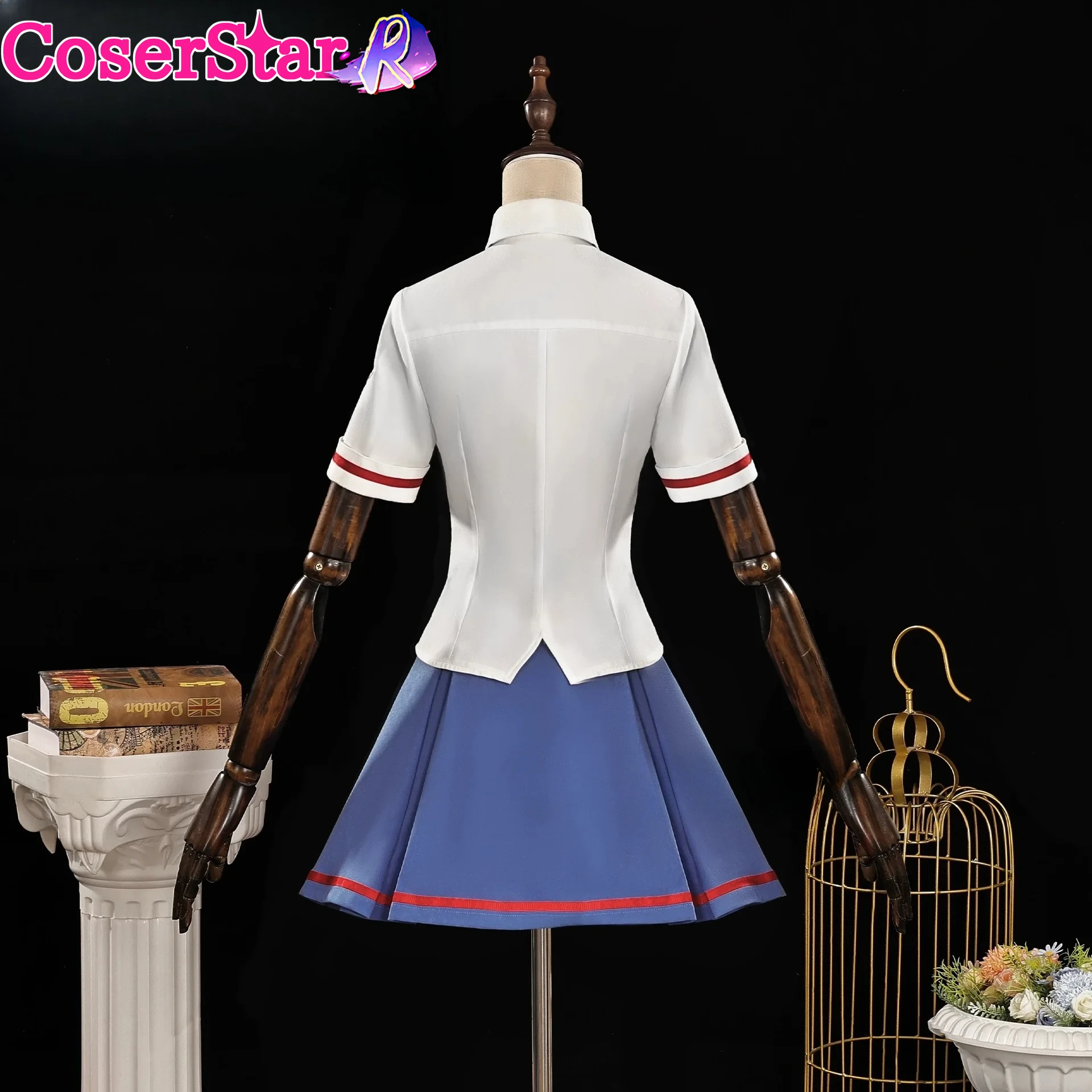 CoserStar-R CCS Cardcaptor Sakura Kinomoto летнее школьное платье косплей костюм униформа для ролевых игр