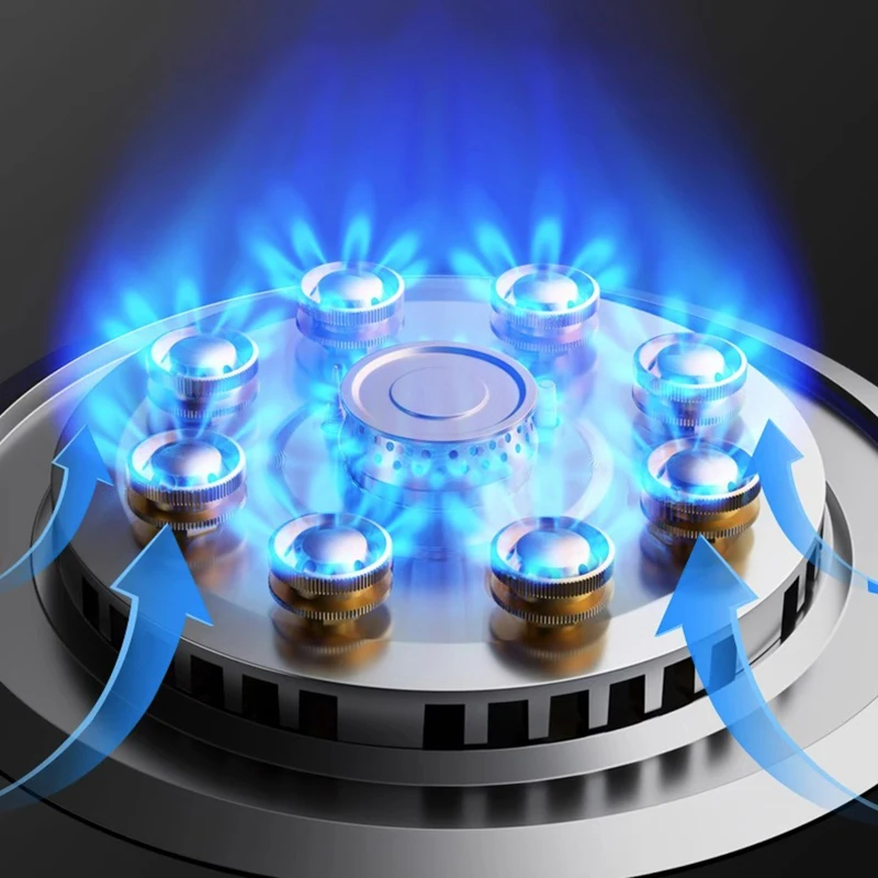 뜨거운 판매 가스 밥솥 LPG 스마트 휴대용 가스 쿡탑 스테인레스 스틸 탑 타이머 주방용 단일 버너 가스 스토브