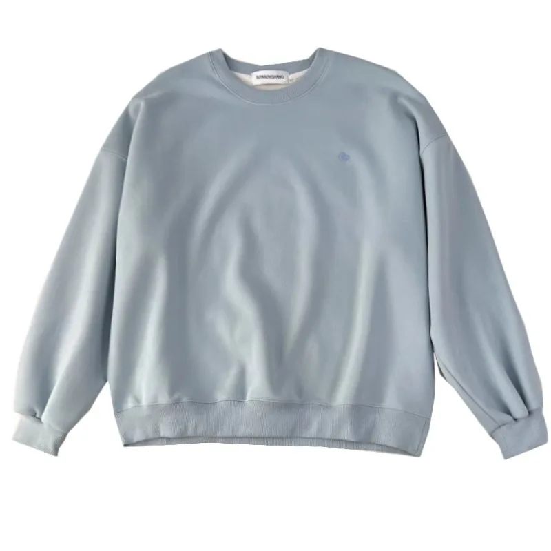 ملابس نسائية Y2K بلوزات فضفاضة تناسب المألوف مريحة الشتاء سستة الاتجاه ملابس بسيطة للجنسين الجولة الرقبة Harajuku #5