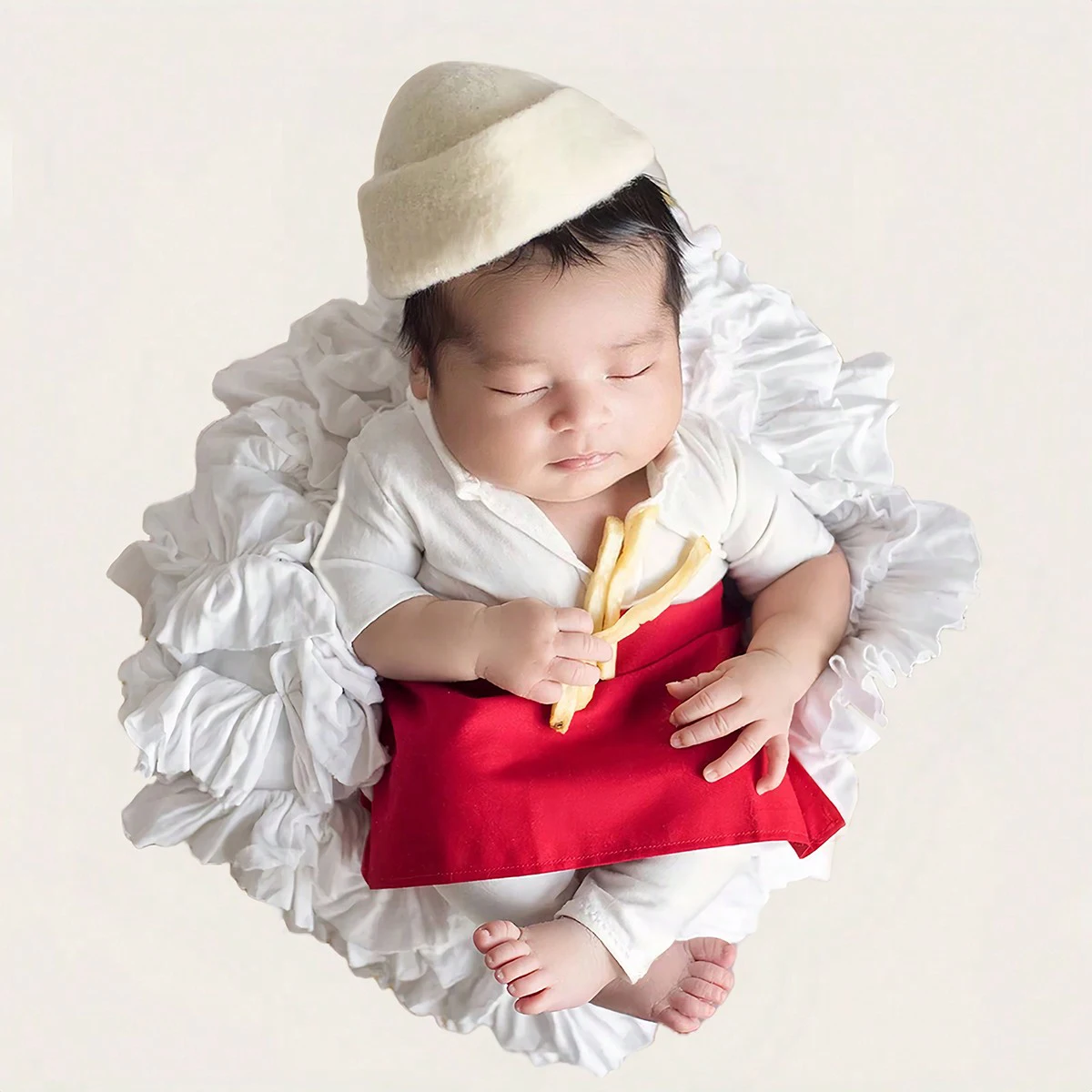 

Ylsteed 4 шт. комплект для маленьких мальчиков хлопковый фартук шеф-повара одежда для фотосъемки новорожденных искусство 1 месяц 100 дней профессиональные фотографии