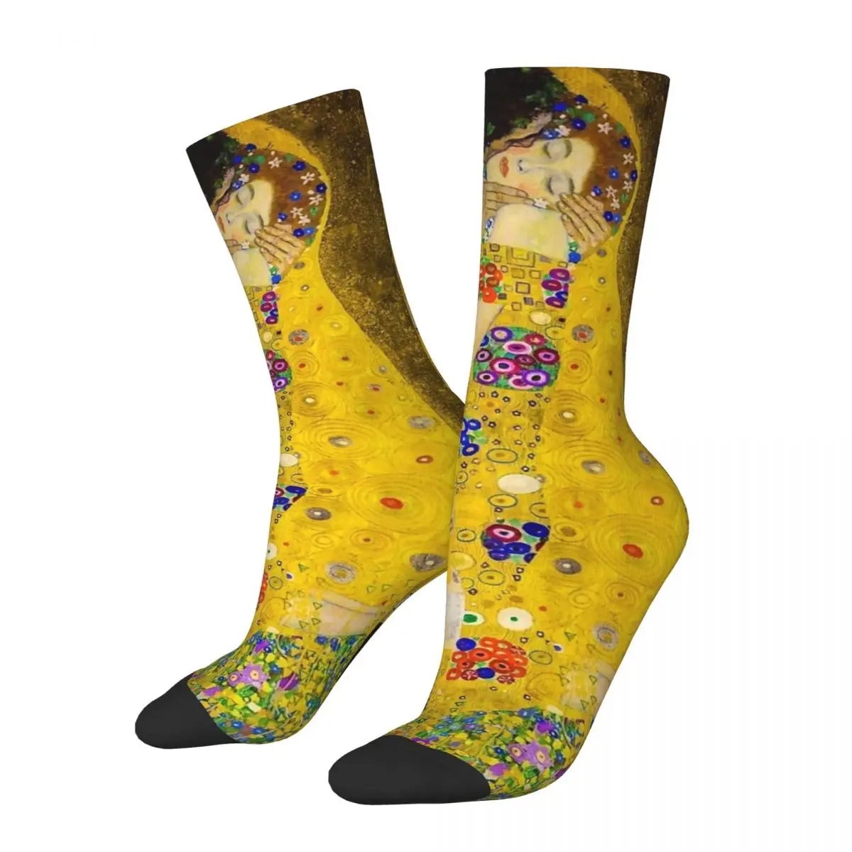 The Kiss Gustav Klimt Socks Gothic Stockings Autumn Anti Slip Couple Socks Comfortable Graphic Skateboard Socks