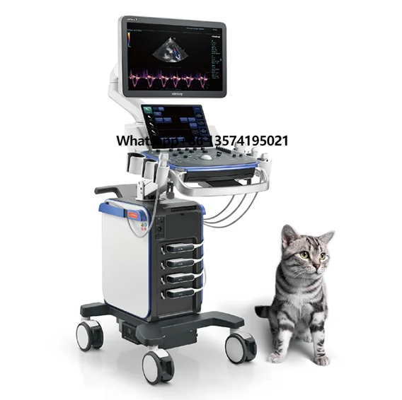 Veterinary Diagnostic Ultrasound System  Vetus 7 Vet Mindray Ultrasound Machine with 4 Active Smart Transducer Socket for Animal