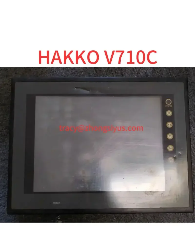 

Б/у человеко-машинный интерфейс, сенсорный экран Hakko V710C, функция работает нормально.