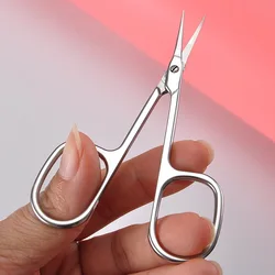 Mini Curved Tip Manicure Cuticle Scissors Professional  Stainless Steel Nail Cartilage Scissors Cutter Nail Cuticle Nippers