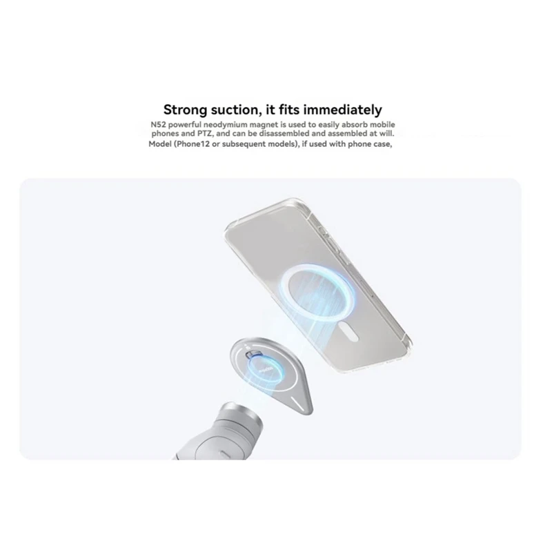 Mobile Phone Magnetic Module For Shadowstone Insta360 Flow/Flow Pro Module Handheld Gimbal Quick Release Accessory