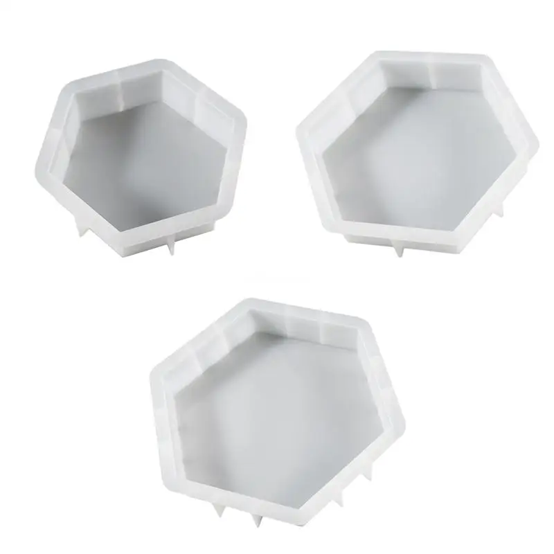 

Large and Small Resin Mold Upgrade Hexagonal Silicone Mold for Resin Casting Home Decoration Desktop Decor Dropship