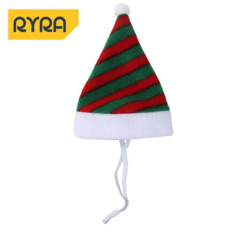 Cat Dog Christmas Hat Winter Warm Pet Cat Dog Santa Claus Hat Christmas Xmas New Year 2023 Plush Navidad Natale Pet Costumes