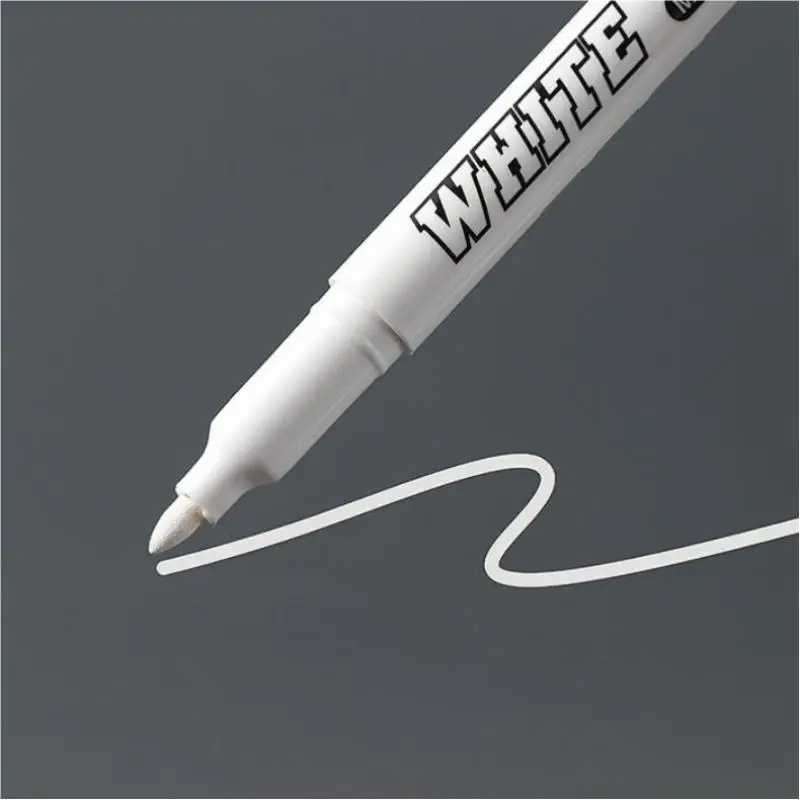 White Marker Pens 2/12 Pcs Oily Waterproof Permanent Markers for Ceramic Metal DIY Graffiti Painting