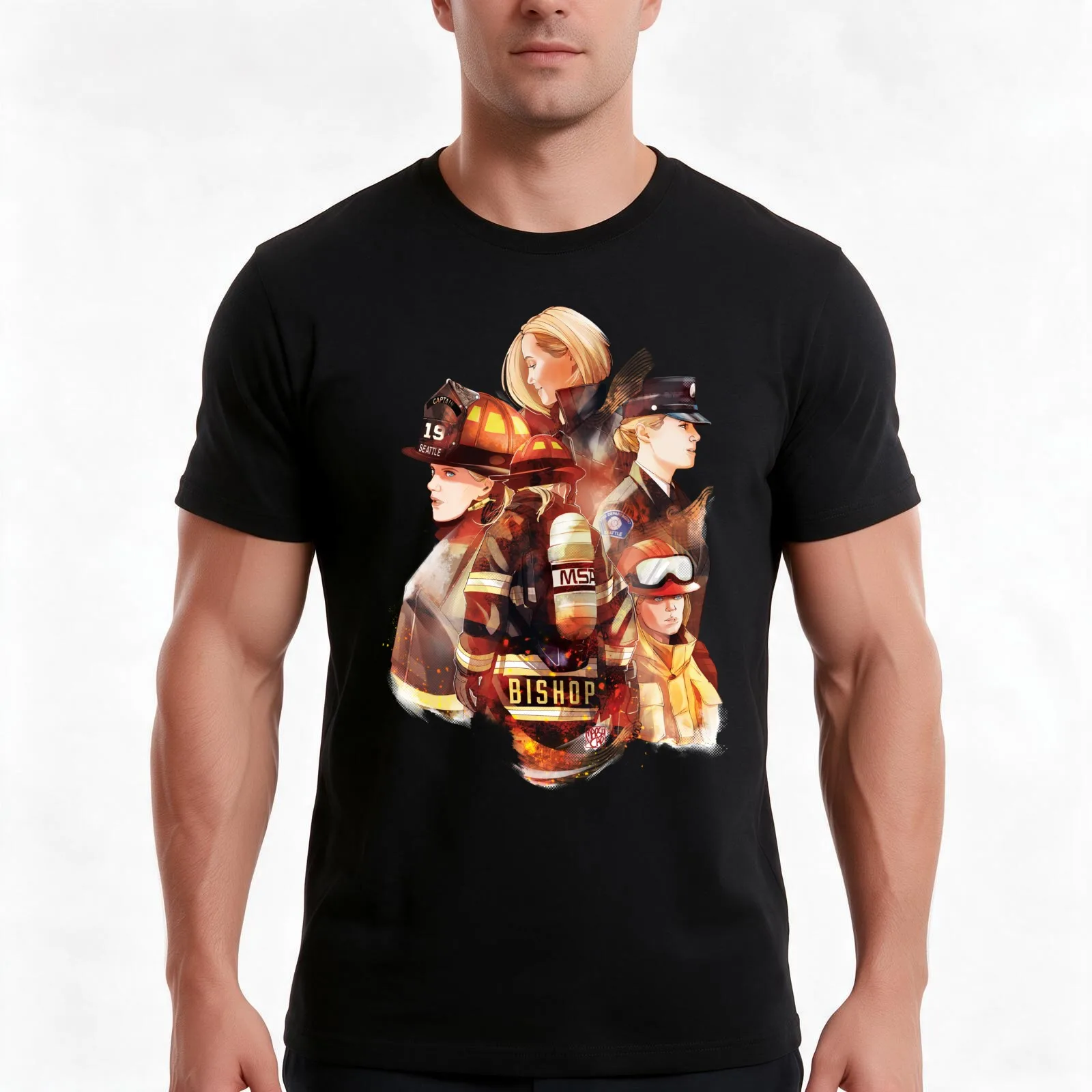 Maya Bishop T-Shirt Summer Casual Cotton Tee Oversized Streetwear Tops Vintage Graphic Print Loose Fit Short Sleeve