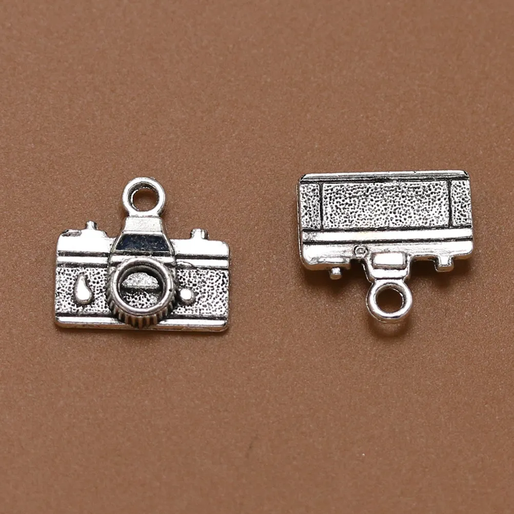 

20 шт. подвесок-шармов в форме камеры из сплава для изготовления украшений своими руками: для ожерелий, браслетов, скрапбукинга, брелоков
