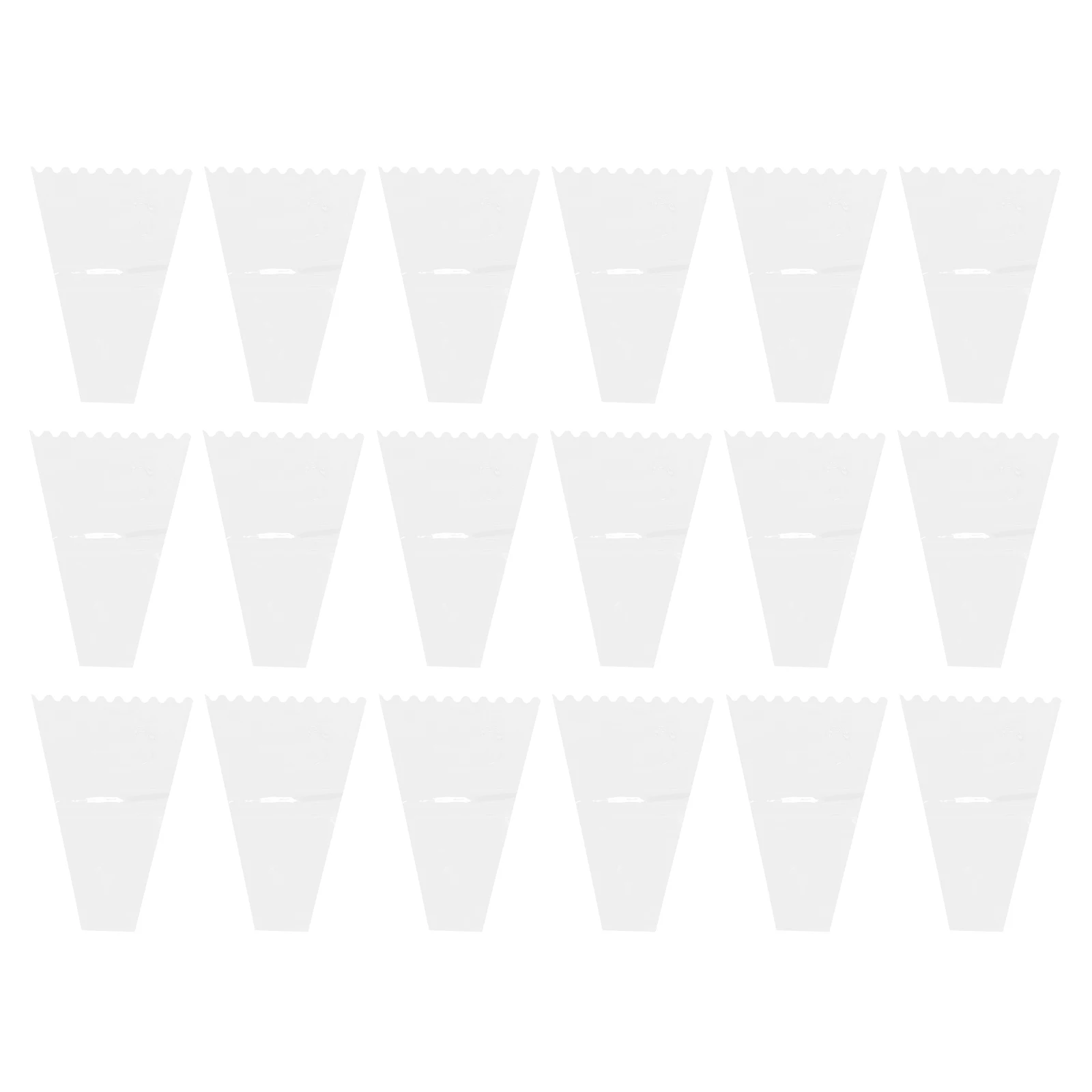 

100 pcs Flower Packaging Bags Clear Transparent Bouquet Wrapping Vintage OPP Paper Plastic Sleeves Gift Presentation Practical