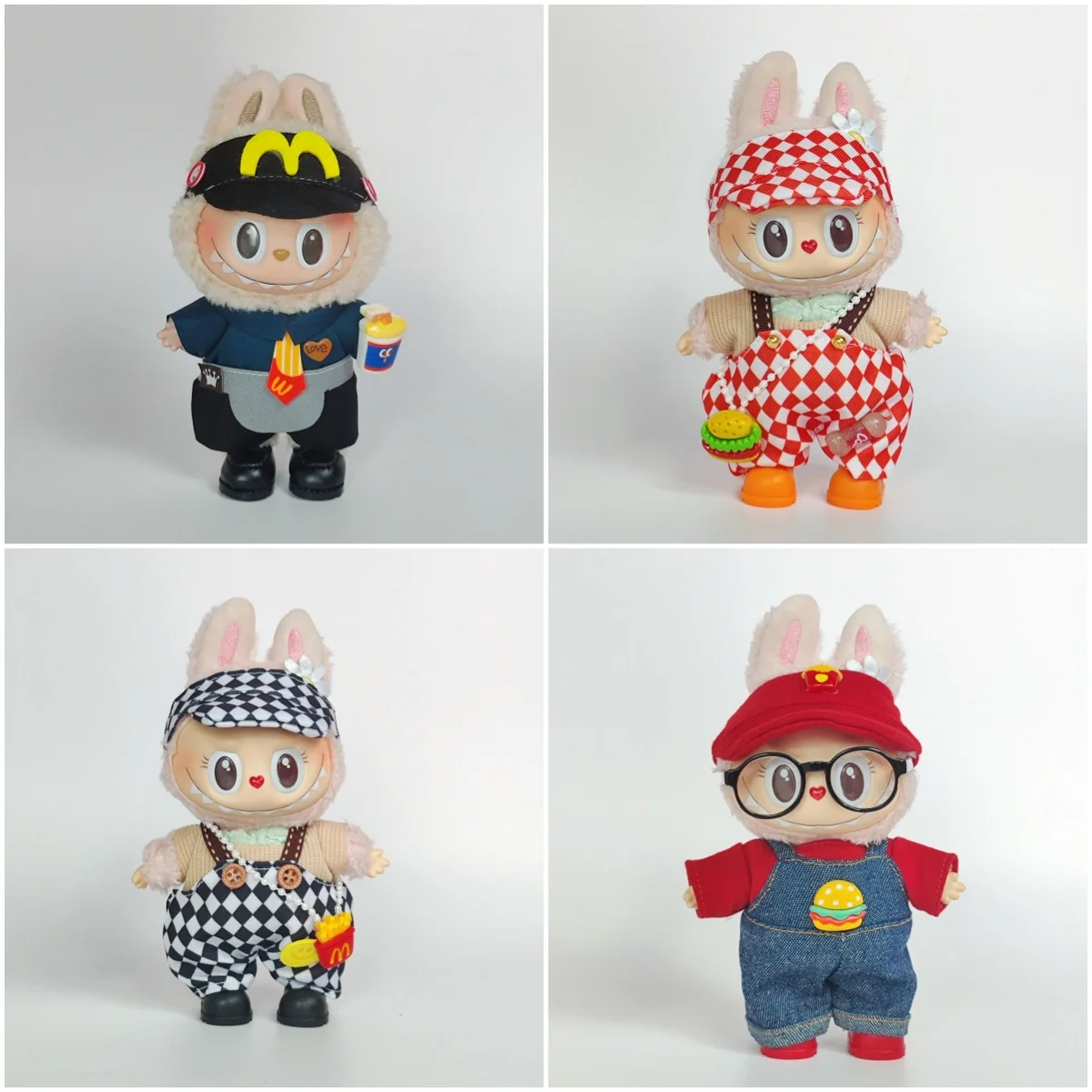 

For Labubu V2/V1 Plush Idol - Official & Versatile Bunny Clothes Accessories, Sakura Cosplay, Kids' Toy, Girl's Gift (Labubu Out
