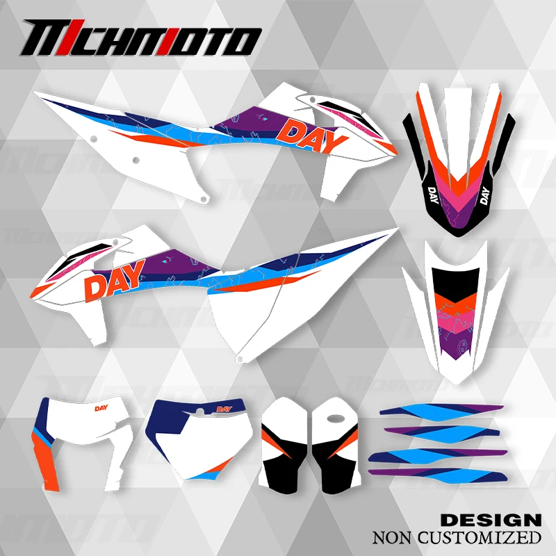 

MCHMFG для KTM 2020 2021 2022 2023 EXC 2019 2020 2021 2022 SXF новый стиль графические наклейки наборы наклеек