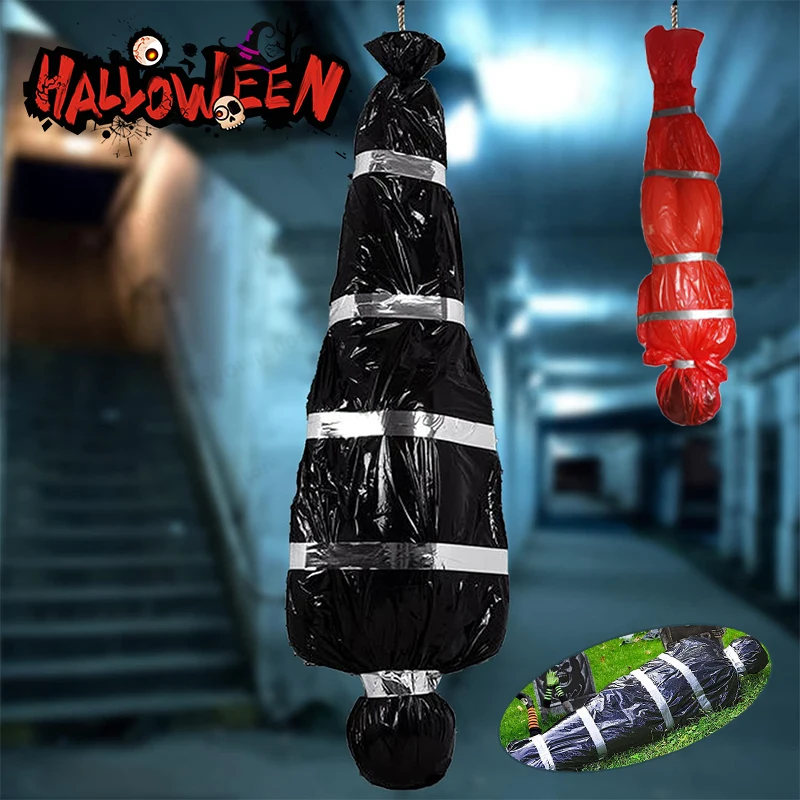 

Halloween Decorations Corpse Dead Victim Props Hanging Dead Body Decorations Scary Fake Corpse Haunted House Decorations