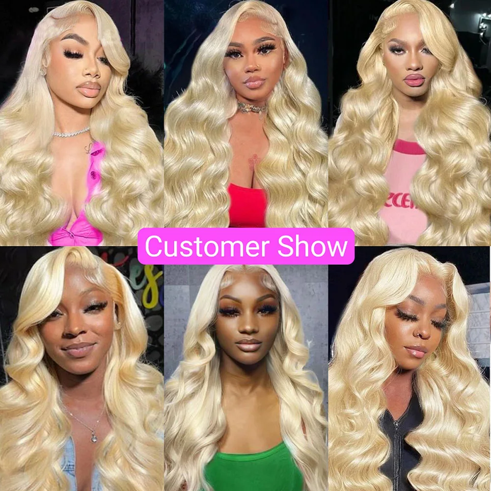 30 50Inch Colored Blonde 613 Body Wave Bundles Human Hair 3/4 Bundle 100% Brazilian Loose Wave Raw Human Hair Bundles Extensions image 6