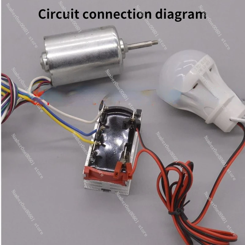 Motor sem escova para experimento de geração de energia DIY, rotor interno de 3 fases, 775 Motor, 8 fios DC220V