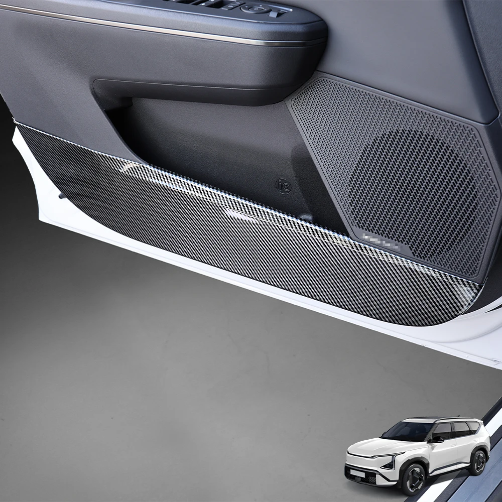 

Для Kia EV5 2024-2025: Комплект из 4 накладок из углеродного волокна на дверные панели (защита от ударов), декоративные элементы интерьера