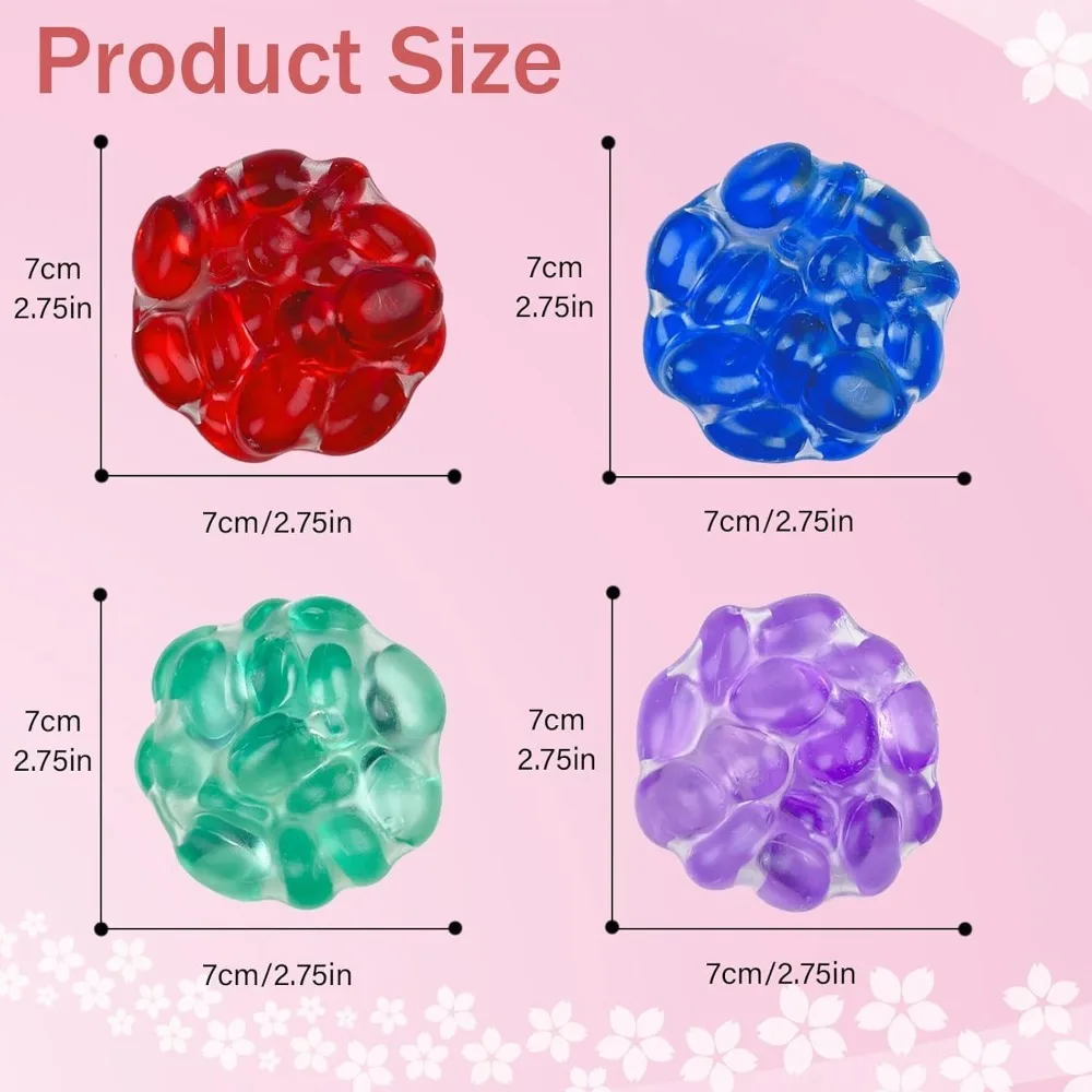 Neuer weicher bunter Lärm-Stressball, knuspriges Quetschspielzeug zur Angstlinderung, formbares Zappelspielzeug für Erwachsene und Kinder, Entspannungsgeschenk