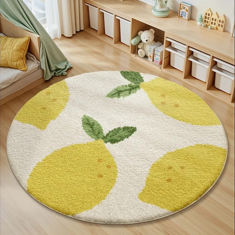 Small fresh bedroom premium bedside blanket, floor mat flocking warm floor mat