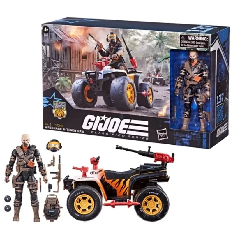 Hasbro Original Genuine G.I. Joe Classified Series 137 Wreckage Tiger Paw 15cm Assembly Model Toys Soldier Action Figures Gifts