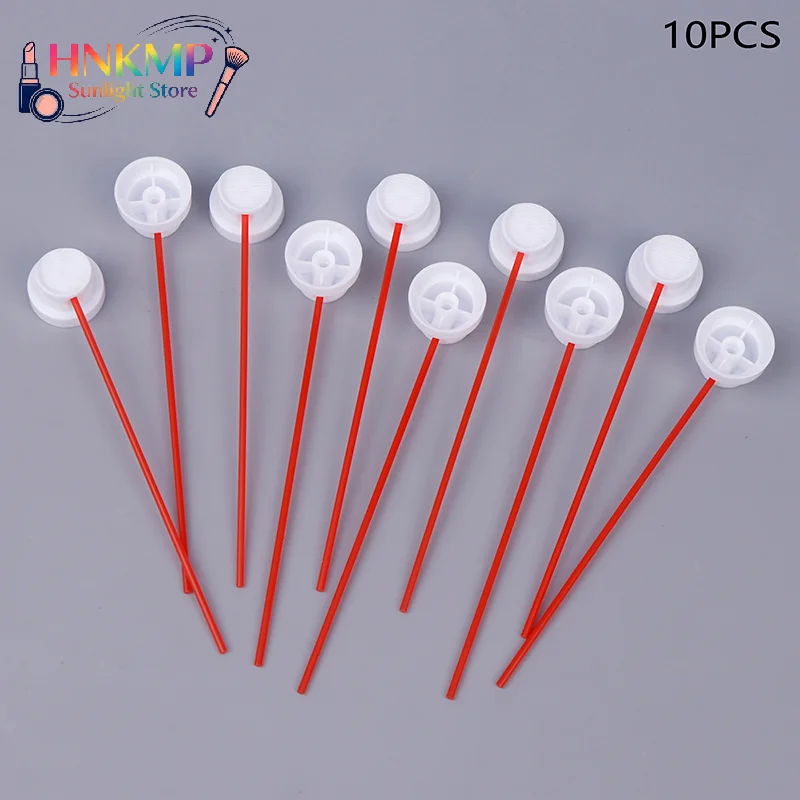 10/20PCS Threaded Paint Sprayer Cap Fits Female Threaded Can Needle Cap Paint Can Nozzle Paint Sprayer Tip Red Thin Tube