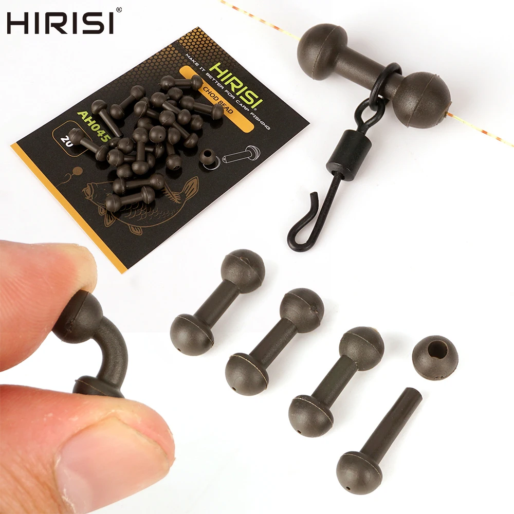 Hirisi AH045 40-teiliges Karpfenangel-Set mit Chod-Rig-Perlen, Helikopter-Rigs, Verbinder, Wirbel und Zubehör für Grobfischangeln