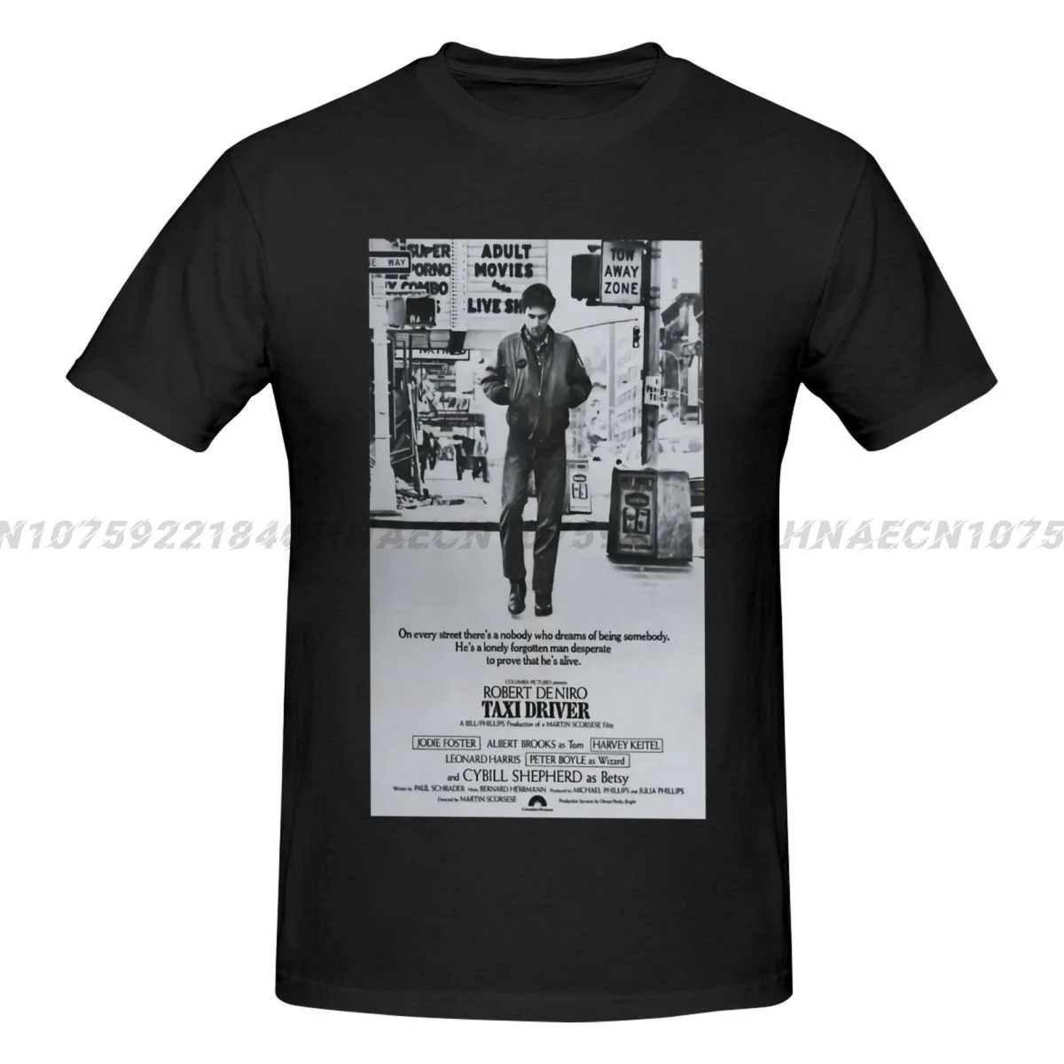 

Men's T-Shirts Taxi Driver Poster Humorous Pure Cotton Tees Short Sleeve Robert De Niro T Shirts Crew Neck Tops Original