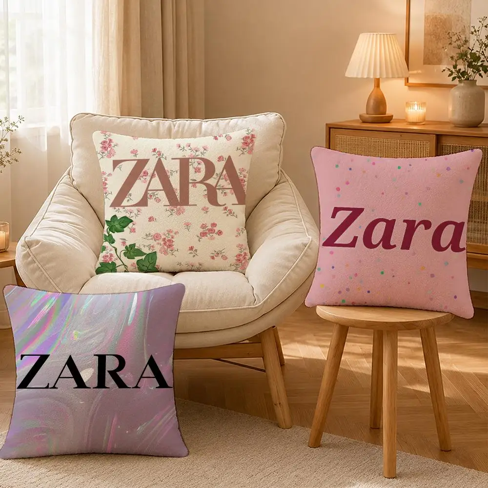 Fashion Zara Minimal Trend Cushion Cover Personalized Short Plush Soft Bedroom Sofa Home Decor Gift