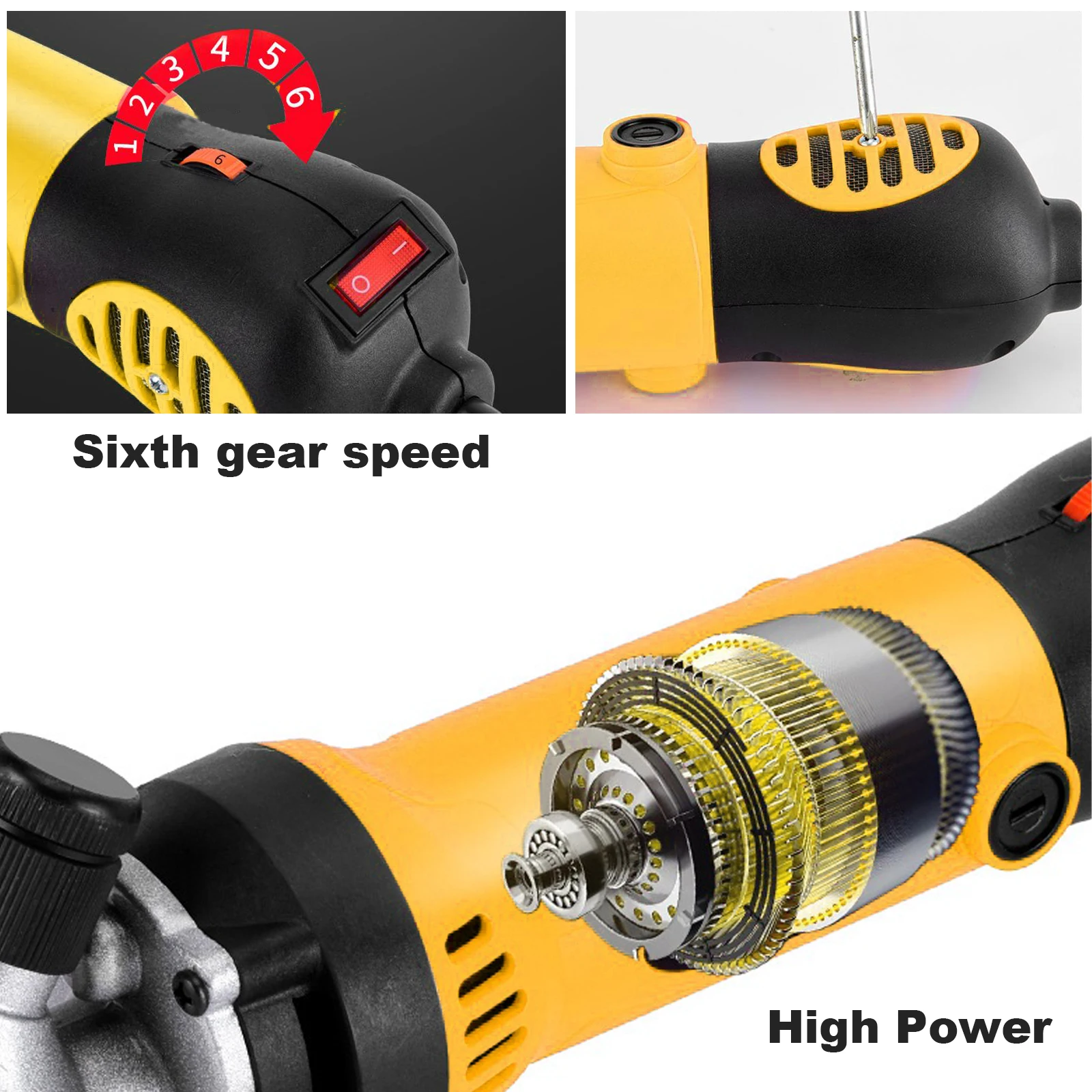 900W Electric Sheep Goat Shearing Machine 6 Gears Adjustable Speed Electric Wool Scissor Trimmer Tool for Sheep Goats
