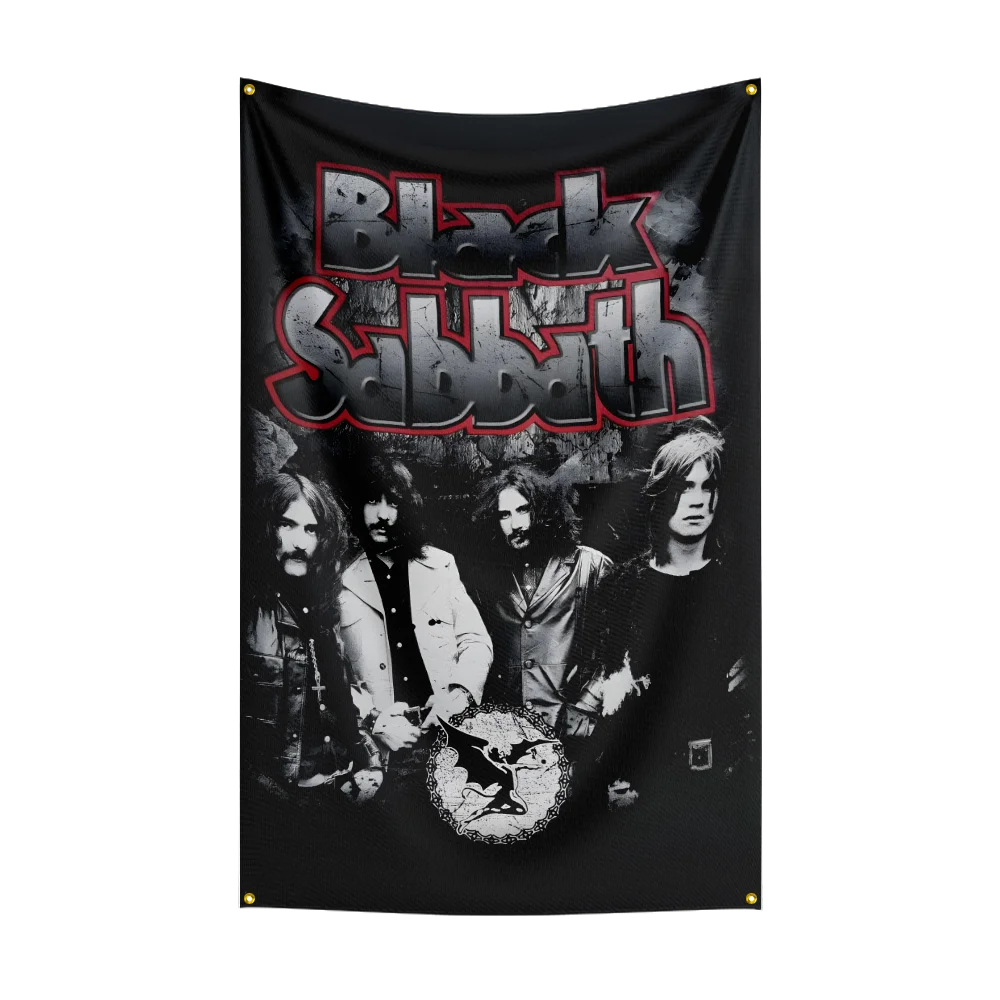 B-Bl-a-ck Sabbath Flag Professional Flag Polyester Digital Printing Flagge Banner For Decoration Garage Room Home