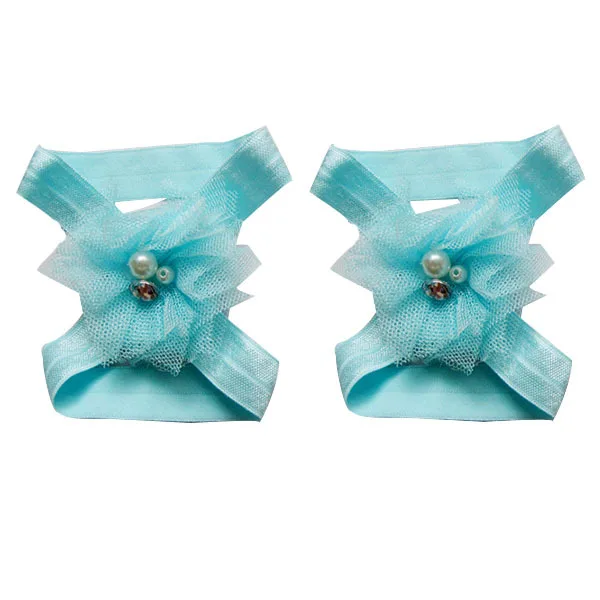 

10 пар детских сандалий босиком, шифоновая ткань с цветочным узором, мягкая реквизит для фотосессии для девочек, милые детские сандалии с цветами босиком