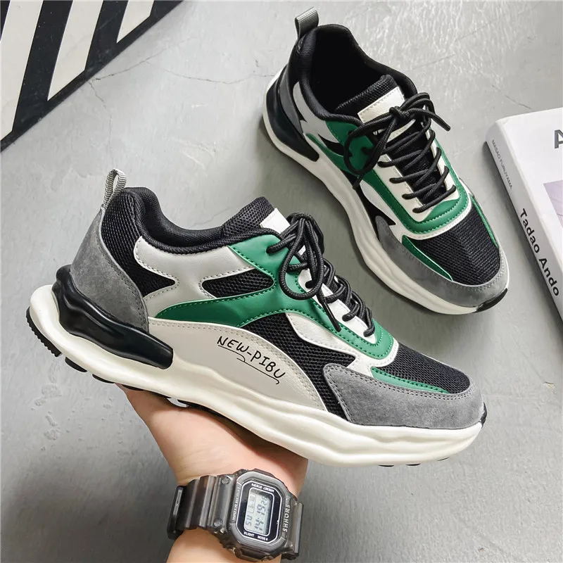 

2024 Fashion Casual Sneakers For Men Dad Shoes Design Sneakers Outdoor Comfortable Sports Casual Shoes Lace-up Zapatillas De Dep