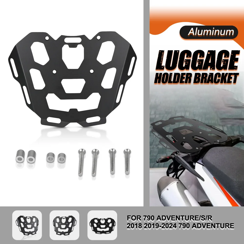 

For 790 ADVENTURE/S/R 2018 2019-2024 790 Adventure Motorcycle Rear Shelf Luggage Rack Carrier Top Case Support Holder Bracket