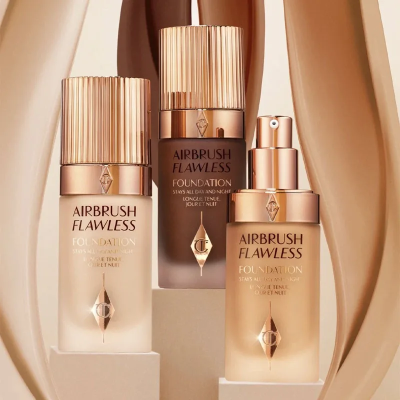 Charlotte Tilbury Liquid Foundation Super Grinding Bottle Oil Control Skin Beautifying Waterproof Sweat-proof Anti Rubbing Daily
