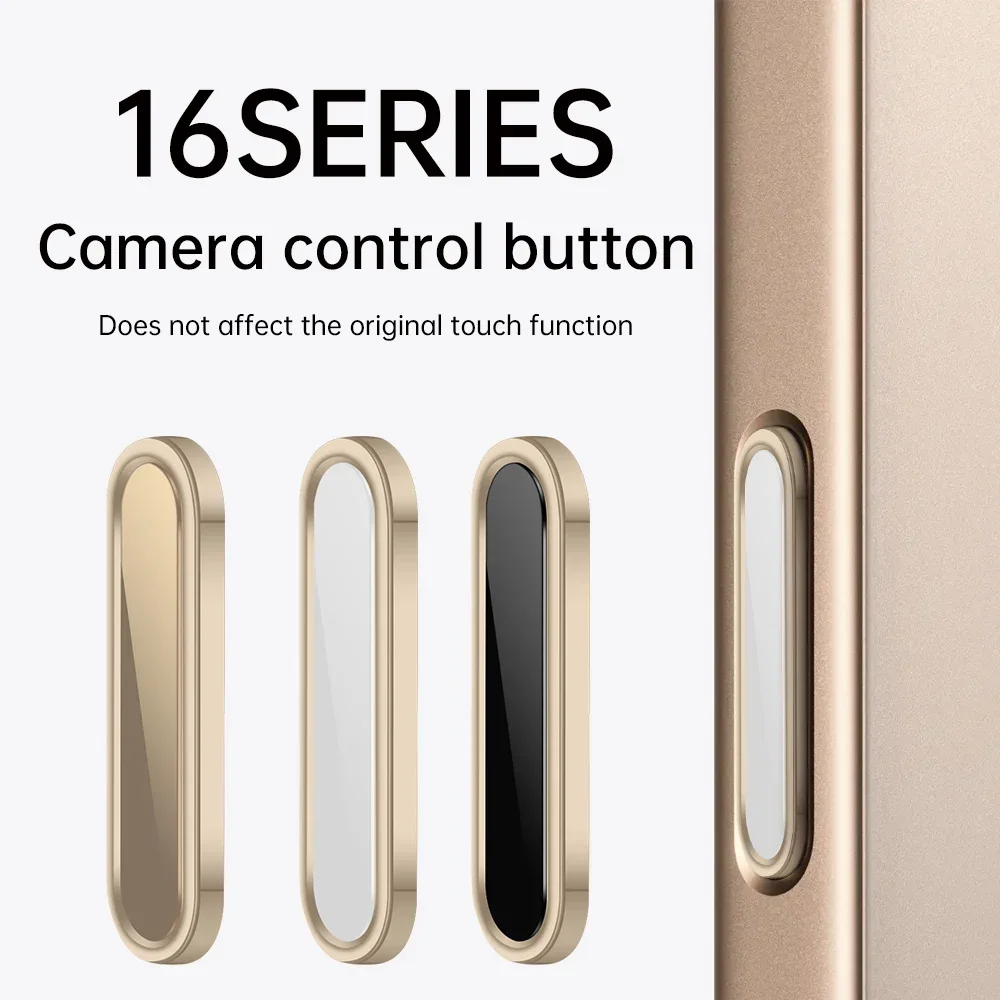 For iPhone 16 Pro Max Plus 16Pro Luxury Camera Control Capture Button Cover Alloy Sensitive Smart Lens Button Protection Case