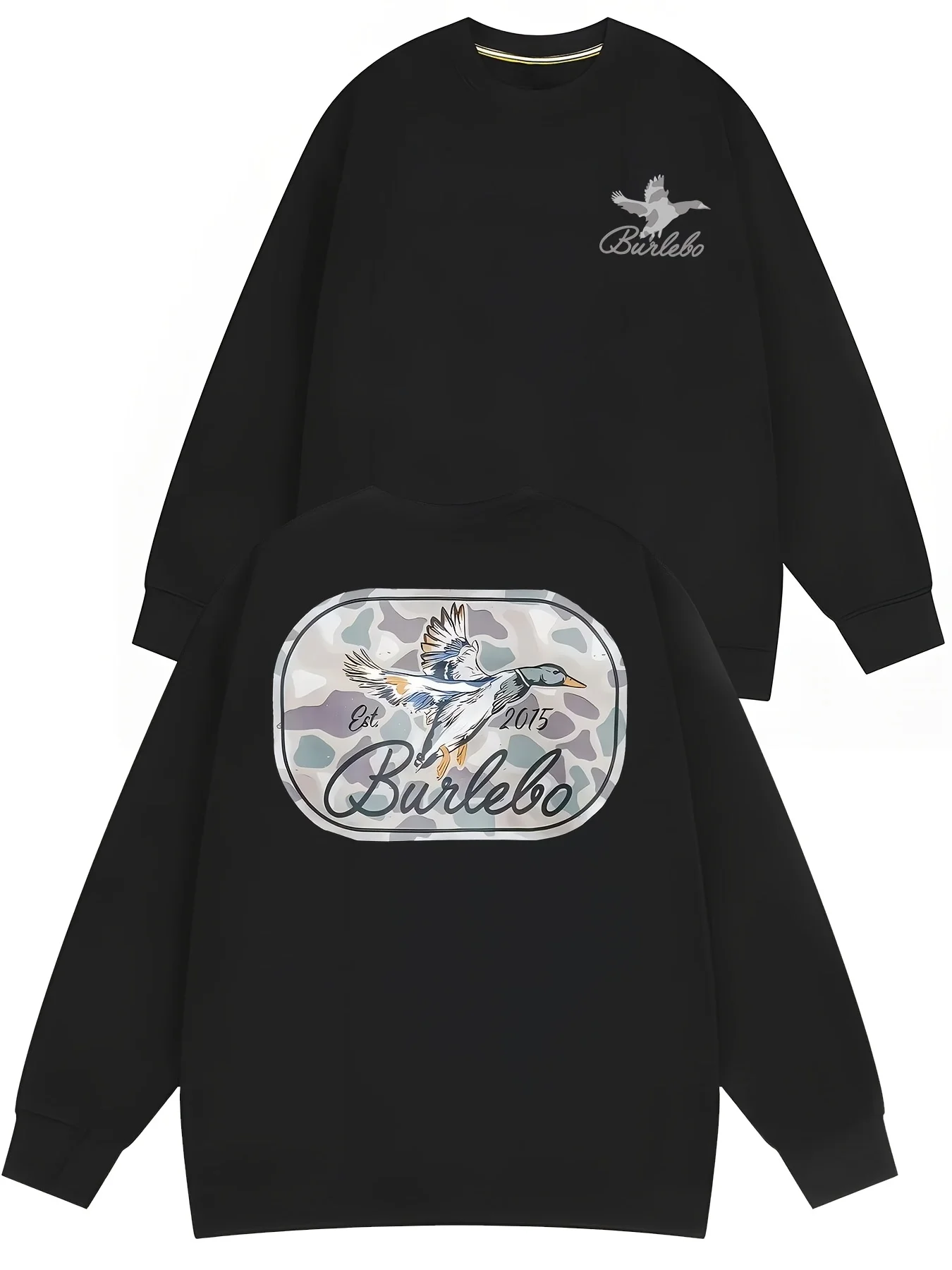 

[Stylish Burlebo] Stylish Polyester Men's Burlebo Graphic Sweatshirt | Long-Sleeve, Round Neck, 100% Polyester, Machine Washable