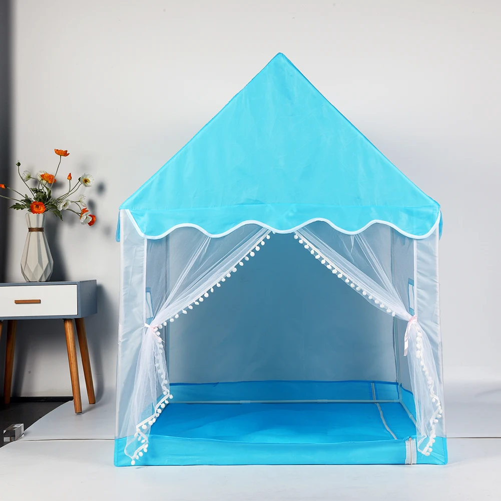 Tenda giocattolo per bambini di grandi dimensioni Tenda pieghevole per bambini Casa da gioco per bambini Ragazze Castello principessa rosa per giochi all'aperto per interni Regalo di compleanno per feste