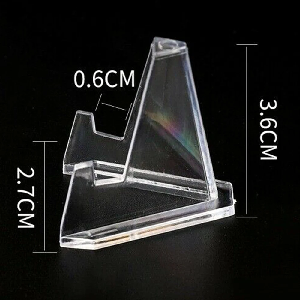 Organize Your Coin Collection with Clear Round & Square Case Capsules Holder Easel, 20 Pcs Plastic Coin Display Stand