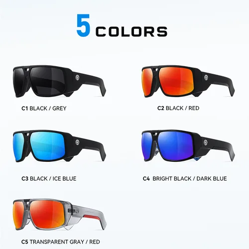 Imagen 2 del producto 58mm-140mm nuevas gafas de sol polarizadas a prueba de viento con montura grande gafas de sol graduadas personalizadas para miopía astigmatismo-1,00