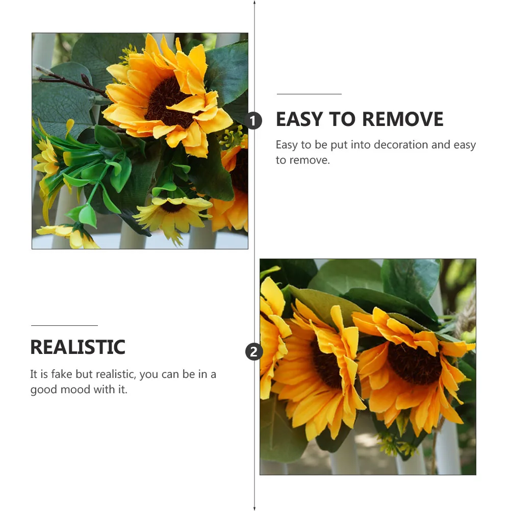 

Faux Flowers Back Decor Artificial Fake Flower nament Sunflower nament European Style Wedding Party Decoration