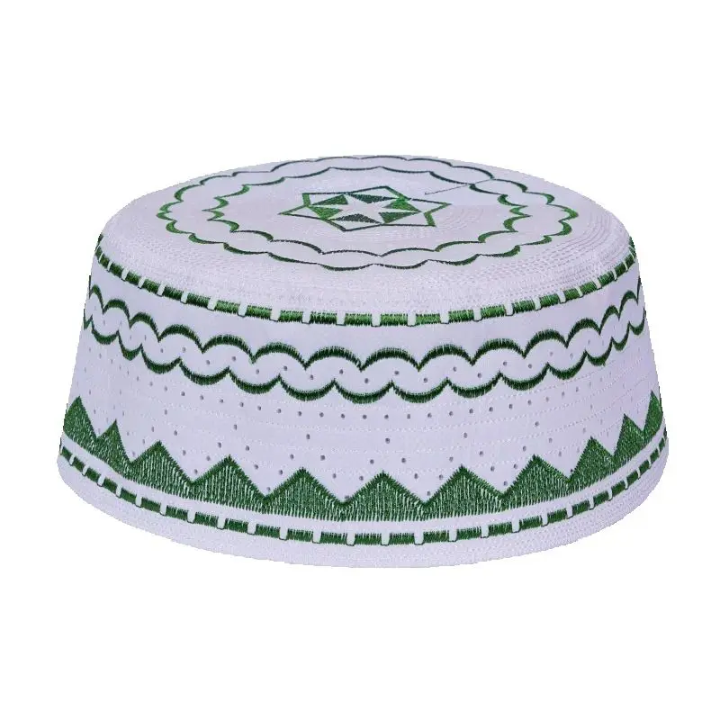 Topi Doa Pria Islam Bordir Katun Muslim Ramadan Yahudi Kippah Homme Topi Timur Tengah Arab Turban Saudi Uae Cap