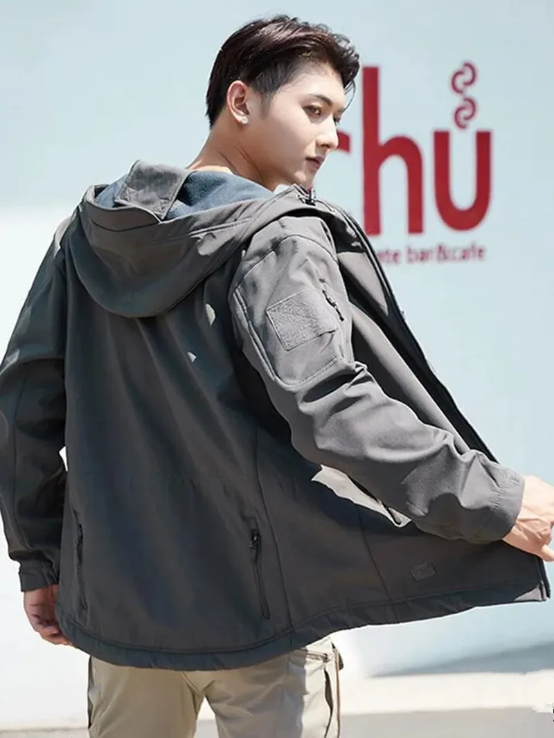 

Mens Outdoor Tactical Jacket Waterproof Military Camouflage M65 Windproof Cold Weather Coat Army Windbreaker Durable Winter Park