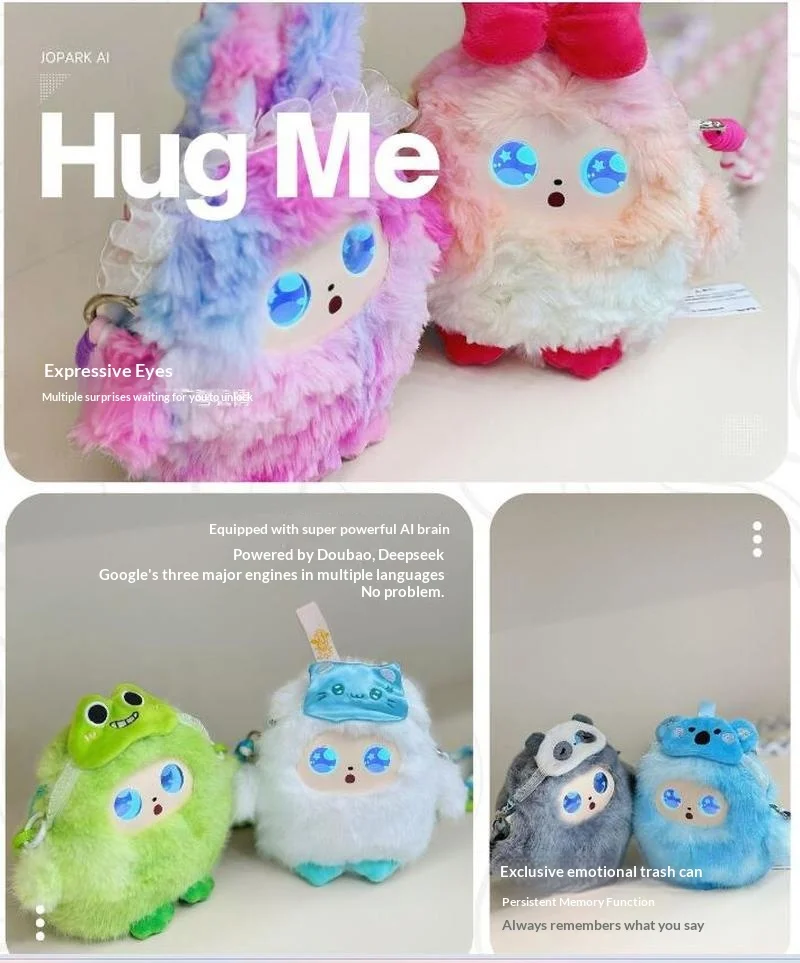 

Jopark Hug Pocket Ai Interactive Plush Toy Crossbody Bag Soothing Stuffed Doll Versatile Shoulder Bag For Kids Daily Outdoor Use