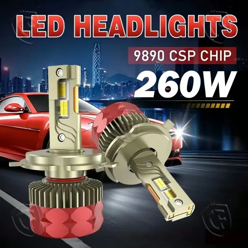 

H4 LED Car headlight bulb 6000K H1 H3 H7 H11 9005 9006 9012 CANbus No Error 12000000LM ​Auto Lamp White High Low Beam Lights