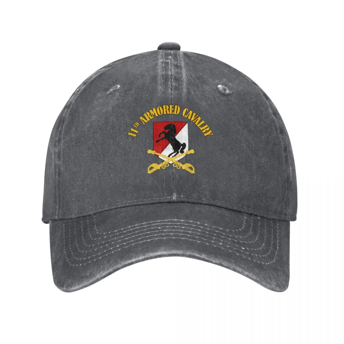 11th Armored Cavalry Veteran Baseball Cap Luxury Cap Icon Horse Hat Sun Cap Female Men's