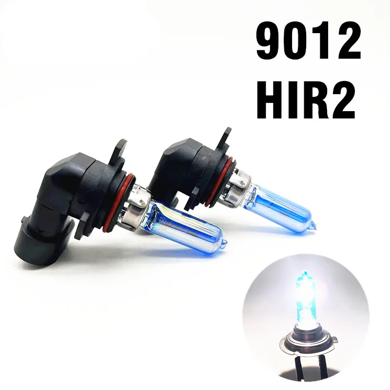 

2pcs Crystal Super Bright White HIR2 HIR PX22d 9012 Halogen Bulb 12V Car HeadLight Bulb 9012 LL 55w Halogen Lamp Source