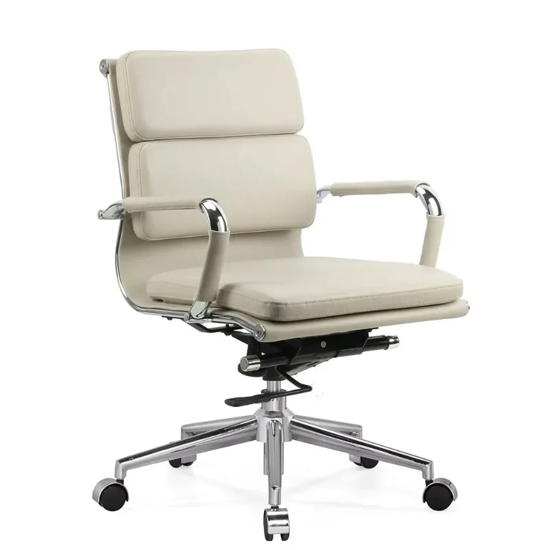 

Computer Chair Home Modern Simple Office Swivel Cowhide Boss Conference